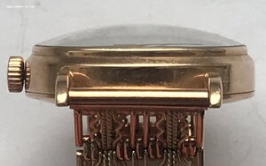 Золотые наручные мужские часы Мактайм с бриллиантами