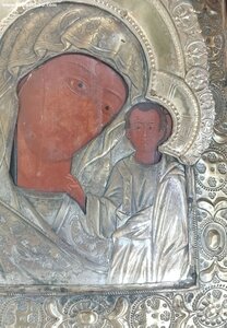 Казанская икона Богородицы, оклад
