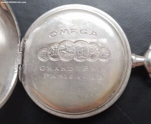 Часы Омега . Серебро,  перегородчатая эмаль.